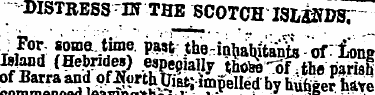 DISTRESS ^ THE SCOTCH ISMffDS; t£h \Vt!&...