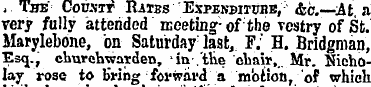 i The Corair Rates Expenditure, &b.—At a...