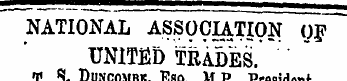 NATIONAL ASSOCUTION Of UNITED TRADES. T....