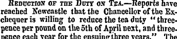 Reduction of the Dorr ox Tea.—Reports ha...