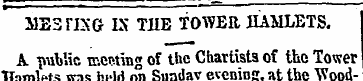 MESriNG IX THE TOWER HAMLETS. A public m...