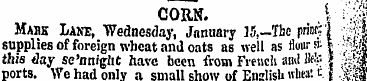 corn. \ i ' :i Made Lane, Wednesday, Jan...