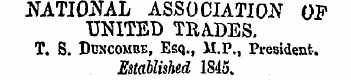 NATIONAL ASSOCIATION OF UNITED TRADES. T...