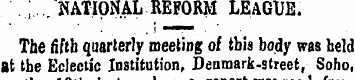;. NATIONAL REFORM LEAGUE. i ~^^m The fi...