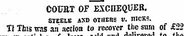 COURT OF EXCHEQUER. STEELE AXD OTHERS V....