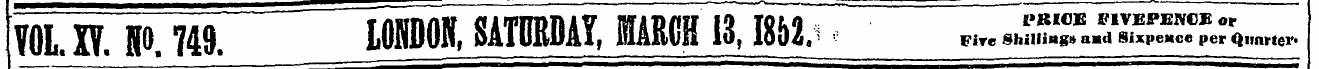 VOL. XV. P. 749. ~ LflioiTSATIIBDAY, MAR...