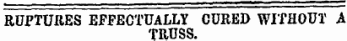 RUPTURES EFFECTUALLY CURED WITHOUT A TRUSS.