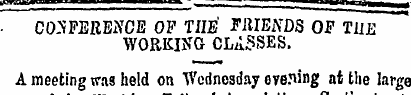 CONFERENCE OF THE ' FRIENDS OF TUE WORKI...