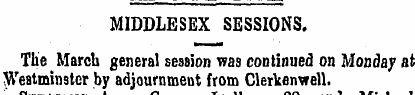 MIDDLESEX SESSIONS. The March general se...