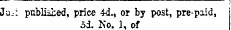 I—— — i — ..._- -—.-¦ ,- _. ( Ju_: published, price 4d., or by post, pre-psid, 5d. No. 1, of
