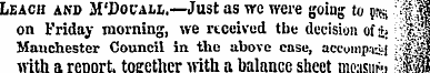 Leach and M'Douall.—Just as we were goin...