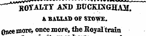 *~ Hr/TALTT AND BUCKINGHAM. A BALLAD OF ...