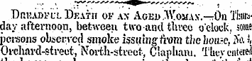 DriKADF'irL Dkath of ajs* Aged .Woman".—...