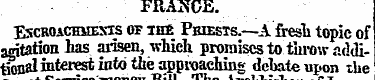 FRANCE. Escroachjeesis of imE Pmests.—A ...