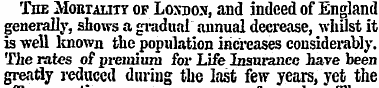 The Mortality of Loxdon, and indeed of E...