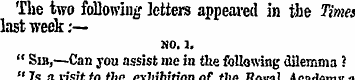 The two following' letters appeared in t...
