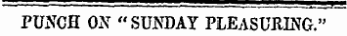 PUNCH ON "SUNDAY PLEASURING."