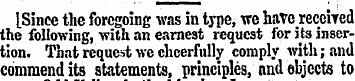 ISince the foregoing was in type, we hav...