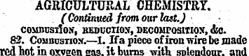 AGRICULTURAL CHEMISTRY. (Continued from ...