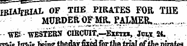 IRlAlrRlAL OF TOE PIRATES FOR TIIE MUIO>...