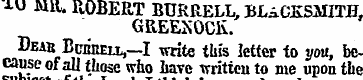 AVJ Mil. ROBERT BURRELL, BLACKSMITH GREE...