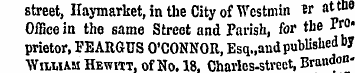 street, Haymarket, in the City of Wcstmi...
