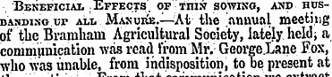 Beneficial .Effects, of Tni*>7 sowing, a...