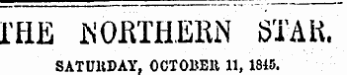 ITIE NORTHERN STAR. SATURDAY, OCTOBElt 11, 1815.