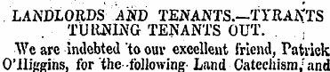 . LANDLORDS AND TENANTS—TYRANTS TURNING ...