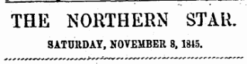 THE NORTHERN STAR. SATURDAY, NOVEMBER 8.1815.