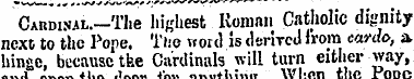 CAnnisAL.—Tlie hig hest Iioman Catholic ...