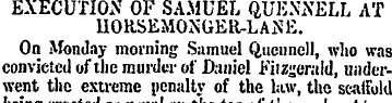 EXECUTION OF SAMUEL QUENNELL AT UORSEMON...