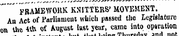 FRAMEWOllK KNITTERS' MOVEMENT. An Act of...