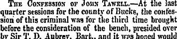 The Confession of Jons Tawell,—At the la...