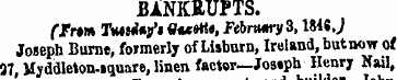 BANKRUPTS. (Frtm Trnd*?* <f* r»rt«, Febr...