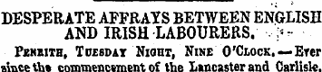 DESPERATE AFFRAYS BETWEEN ENGLISH AND IR...