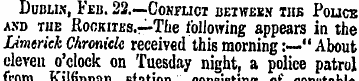 Dublin, Feb. 22. —Conflict beiw£e.v the ...