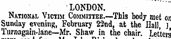 LONDON. National Victim Committee.—This ...