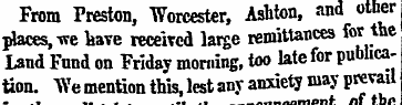 From Preston, Worcester , Ashton, and ot...