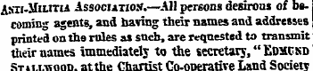 Asii-Militia Association.—All persons de...