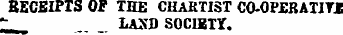 RECEIPTS OF THE CHARTIST CO-OPXBATIT r_ ...