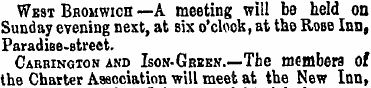 West Bhomwich —A meeting will be held on...