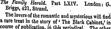 The Family Herald. Part LXIV. London: G....