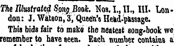 The Illustrated Song Book. Nos. I., II.,...
