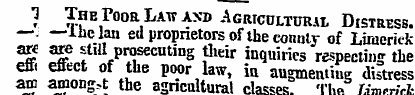 1 The Poor Law axd Agricultural Distress...