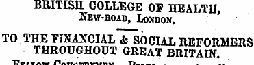 BRITISH COLLEGE OP HEALTU, JfEw-aoAD , L...
