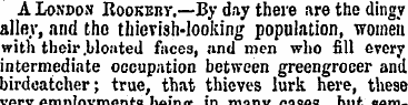 A London Rookery.—By day there are the d...