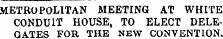 METROPOLITAN MEETING AT WHITE CONDUIT HOUSE, TO ELECT DELEGATES FOR THE NEW CONVENTION.