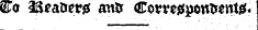 8To iS^alsetjs anlr Covrcsipont»euti5{«