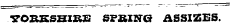 ¦5TORKSHIKE SPRING ASSIZES.